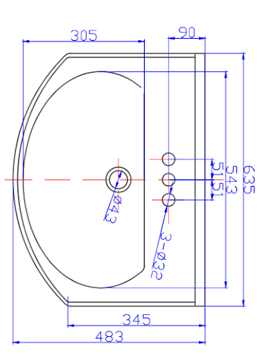 2519 Euro Vanity Top 